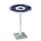 Holland Bar Stool Co 42" Chrome Winnipeg Jets Pub Table L217C4228WinJet - alternate 1